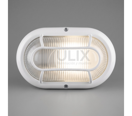 APLIQUE TORTUGA LED CON REJILLA BLANCA