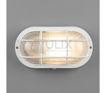 APLIQUE TORTUGA LED CON REJILLA BLANCO