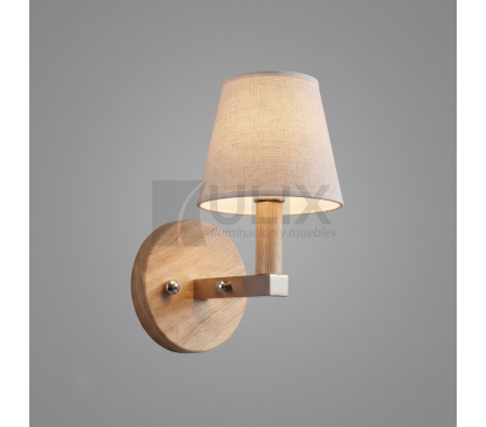 VELADOR DE PARED MADERA NÓRDICA