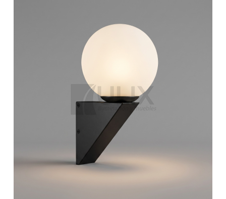 APLIQUE GEOMÉTRICO NEGRO GLOBO 1L