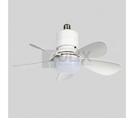 VENTILADOR CON LUZ LED 12W 3 TONOS E27