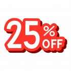 25% OFF EN COLGANTES
